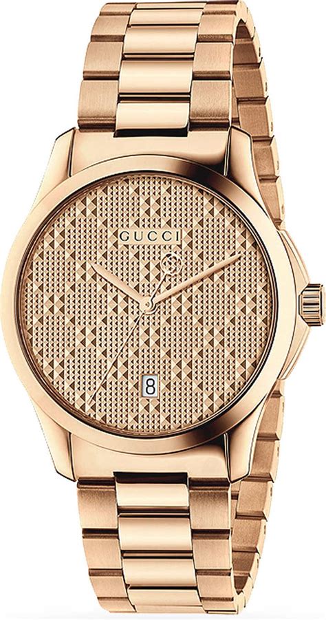 gucci g link watch rose gold|Gucci g timeless rose gold.